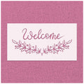 Welcome Wreath Sign Stencil