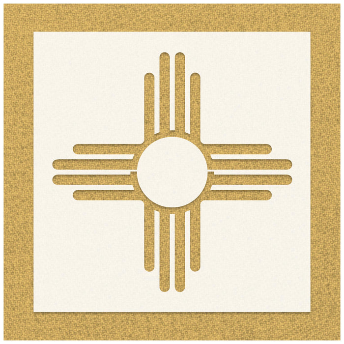Zia Sun Symbol Stencil