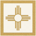 Zia Sun Symbol Stencil