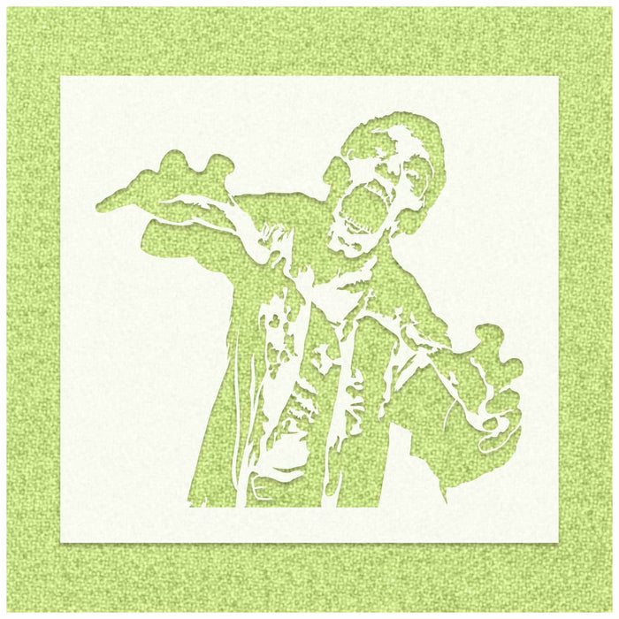 Zombie Stencil for Halloween Decor Stencil