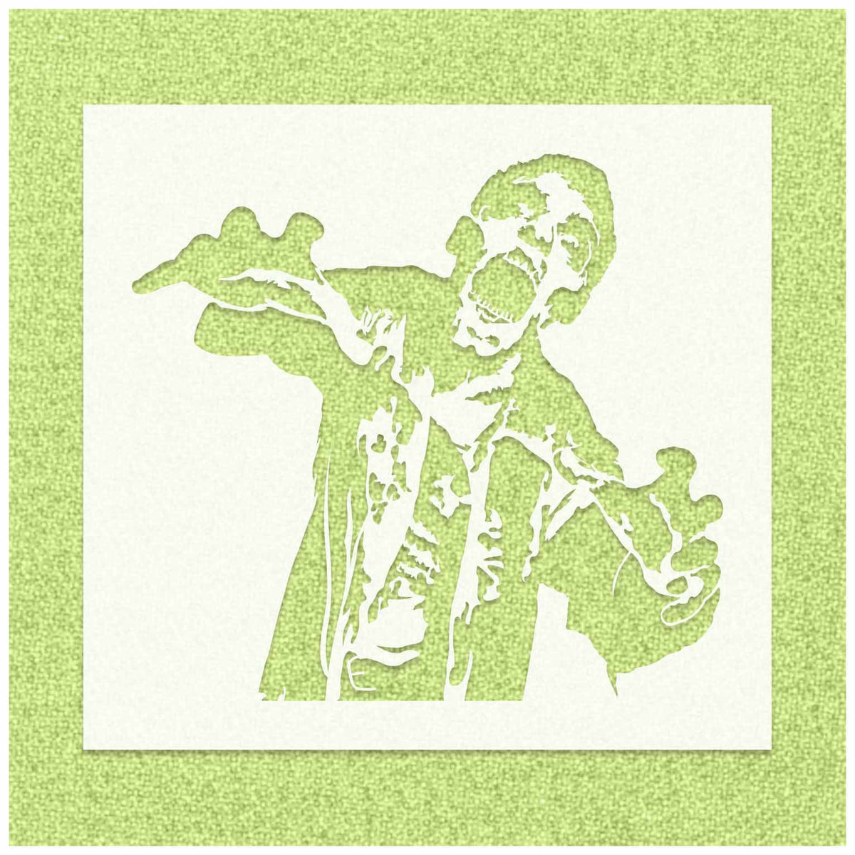 Zombie Stencil for Halloween Decor Stencil